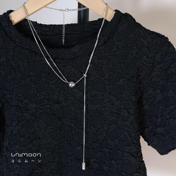 ᴍᴀʏ 𝟮𝟱-𝟭𝟴 ‎‎小圓珠雙層抽拉項鍊 