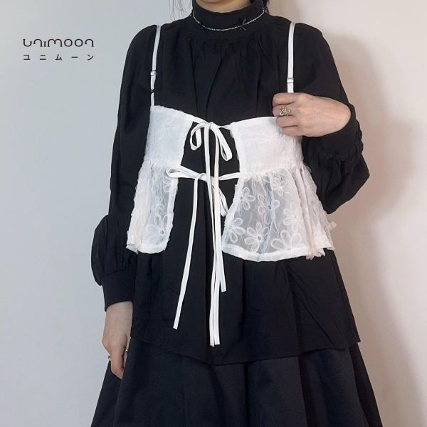 ɴᴏᴠ 𝟮𝟱-𝟮 幽幽花影雙面穿雙綁帶背心 