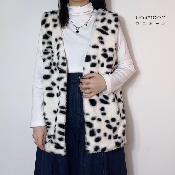 𝟮𝟲𝟮𝟬𝟳 小雪豹毛絨絨無扣背心 