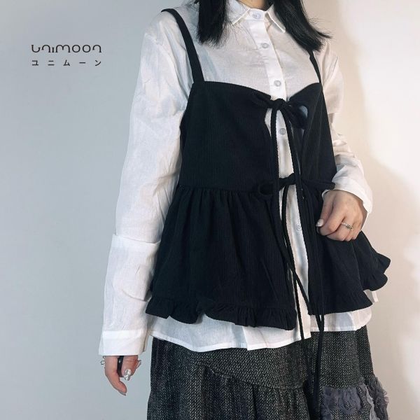 ᴅᴇᴄ 𝟮𝟱-𝟮 基本款燈芯絨雙綁帶背心 