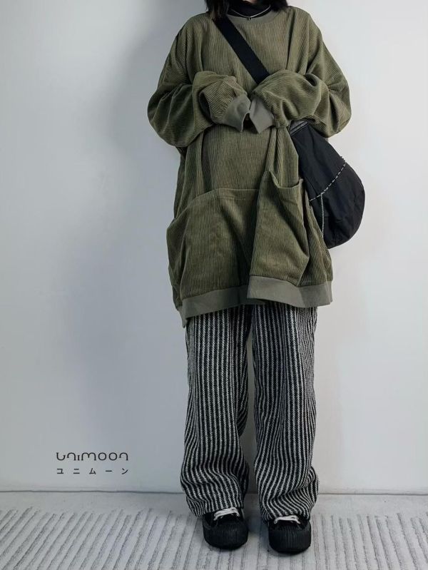 ꜰᴇʙ 𝟮𝟱-𝟱 大口袋燈芯絨落肩Tee 