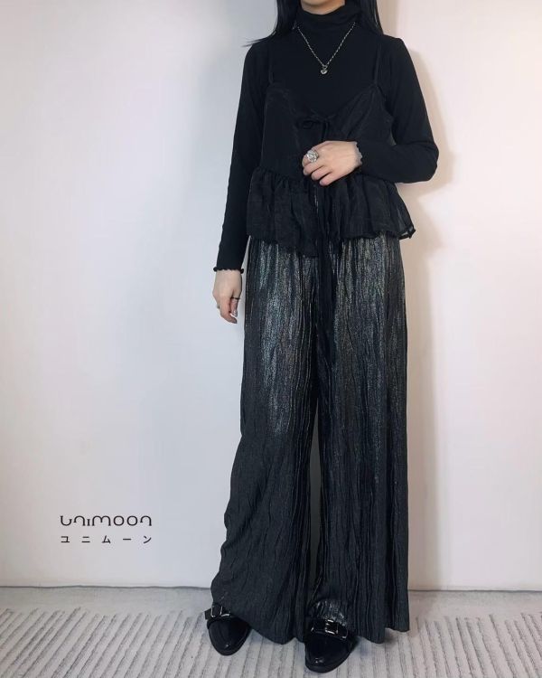 ᴅᴇᴄ 𝟮𝟱-𝟵 灣灣銀河水波紋落地褲 