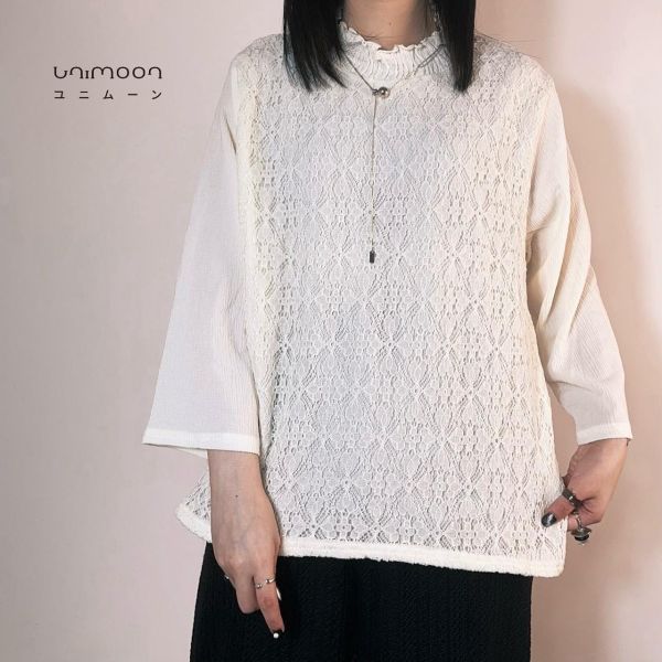 ᴏᴄᴛ 𝟮𝟱-𝟵 半高領伯爵小姐花園蕾絲上衣 