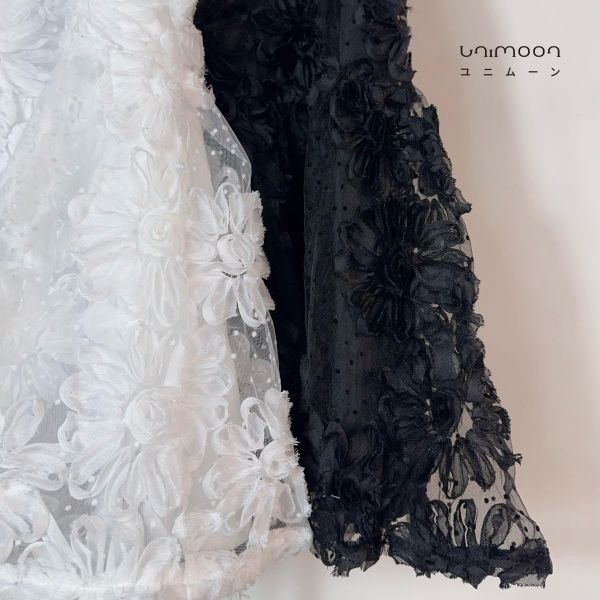 𝟮𝟲𝟰𝟭𝟱 浮花疊影小波點紗背心 