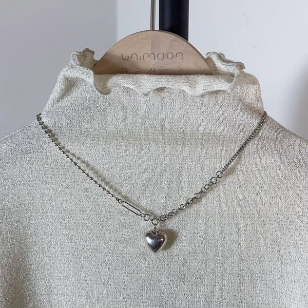 𝟮𝟲𝟯𝟭𝟮 立體小心心不對稱感項鏈 