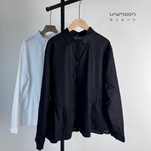 ᴍᴀʀ 𝟮𝟱-𝟮 小蛋糕擺薄棉麻襯衫 