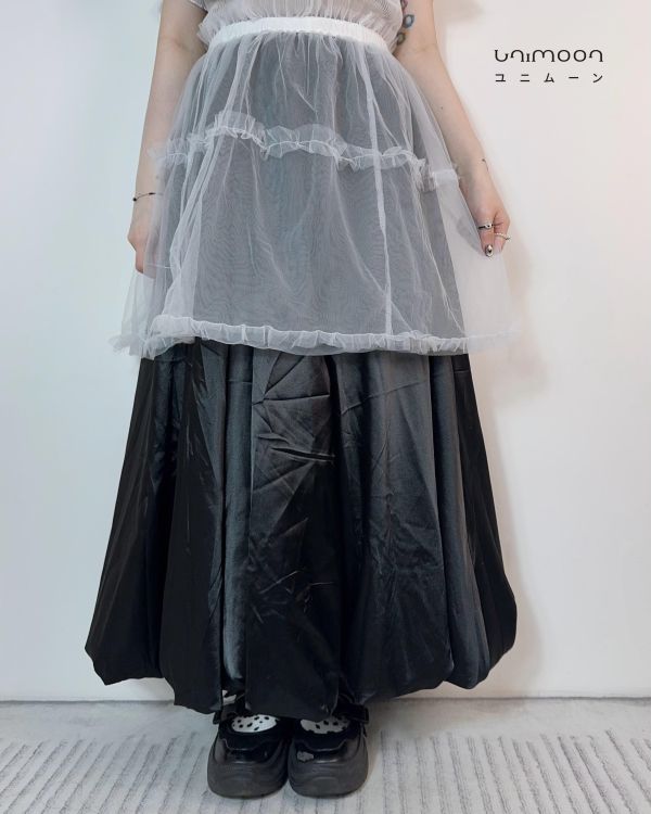 𝟮𝟲𝟰𝟬𝟵 糖霜奶油圈網紗外罩裙簾 