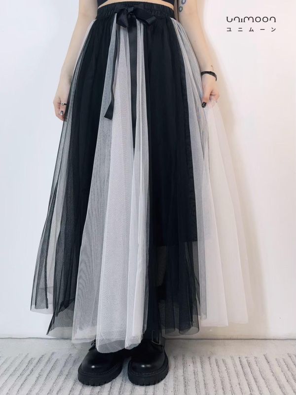 ᴍᴀʏ 𝟮𝟱-𝟵 光影漫步拼色網紗長裙 