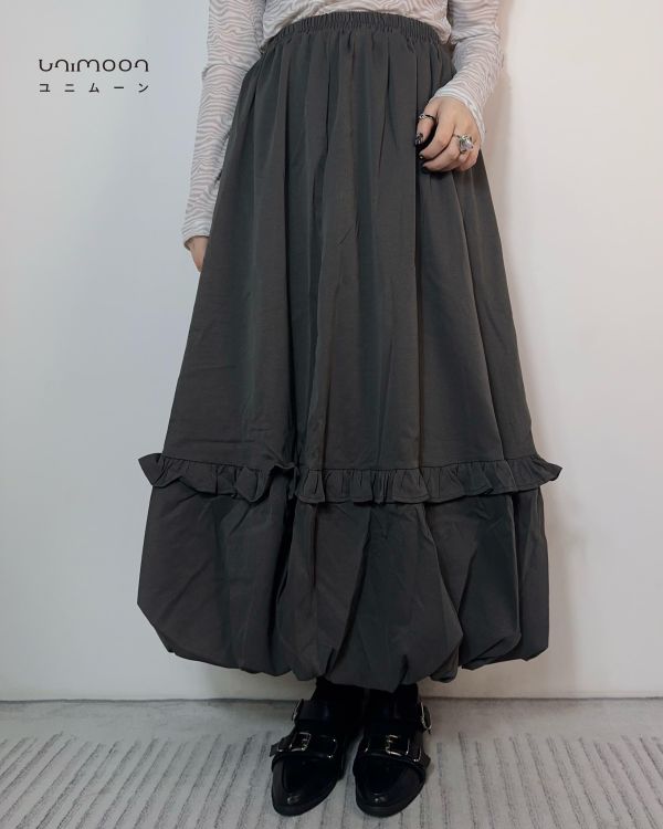 𝟮𝟲𝟯𝟬𝟱 灰調古典花苞裙 