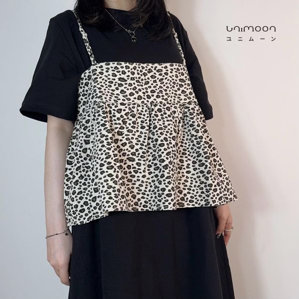 𝟮𝟲𝟰𝟬𝟮 調皮小豹子蛋糕擺豹紋背心 