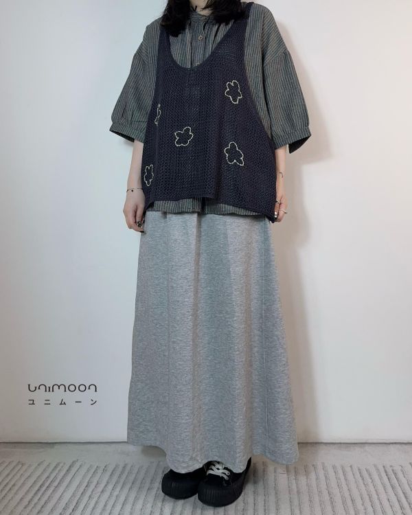 ᴅᴇᴄ 𝟮𝟱-𝟮𝟱 抽繩綁帶棉質長裙 