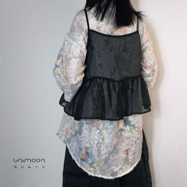 ꜱᴇᴘ 𝟮𝟱-𝟭𝟱 百搭款雙綁帶透紗背心 