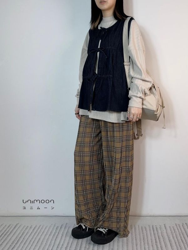 ꜰᴇʙ 𝟮𝟱-𝟳 多綁帶設計牛仔背心 