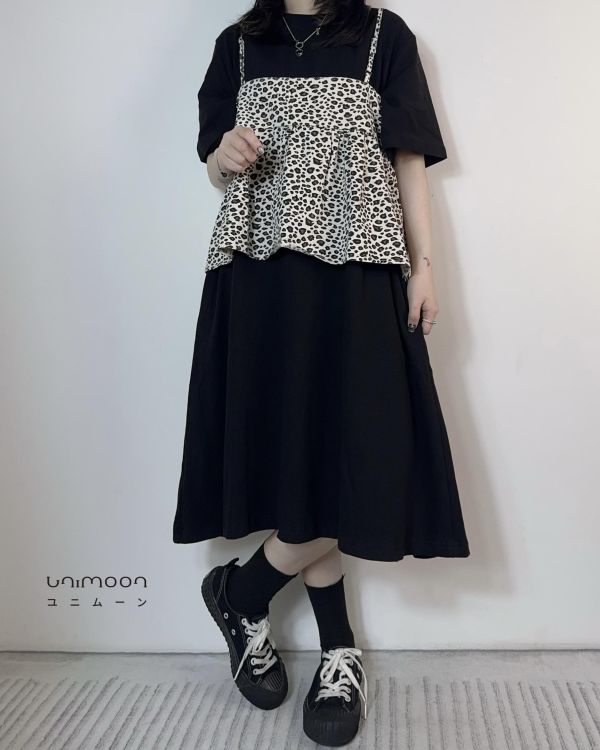 𝟮𝟲𝟰𝟬𝟮 調皮小豹子蛋糕擺豹紋背心 