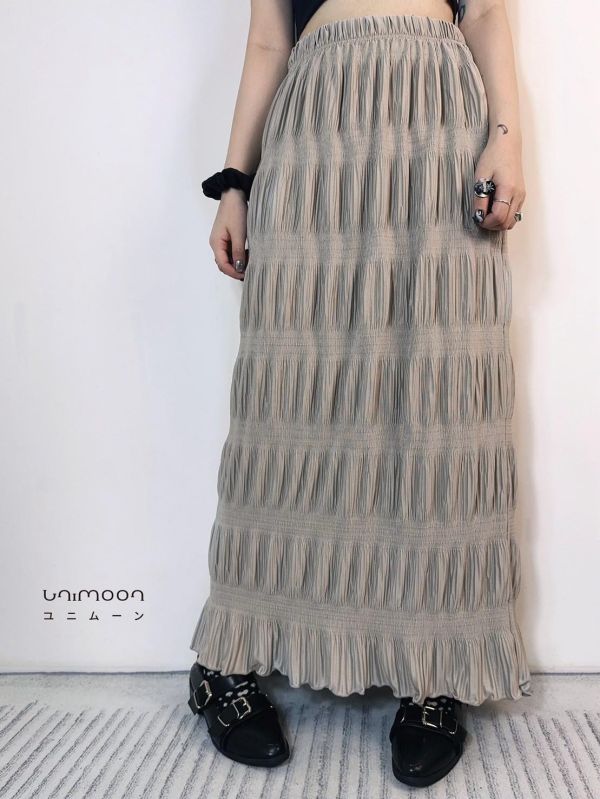 ꜱᴇᴘ 𝟮𝟱-𝟭𝟭 奶茶小蛋糕修身垂墜長裙 