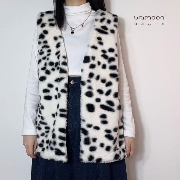𝟮𝟲𝟮𝟬𝟳 小雪豹毛絨絨無扣背心 