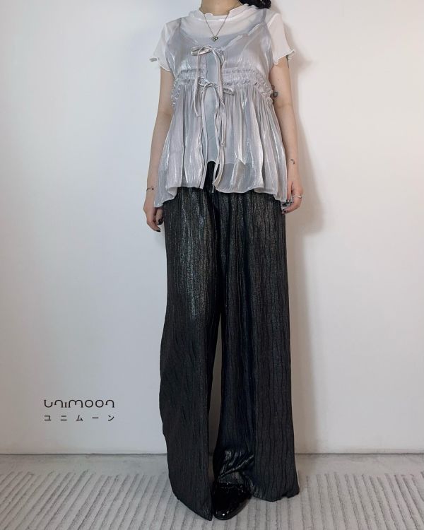 𝟮𝟲𝟰𝟭𝟰 淺淺流光雙綁帶兩件套裝 