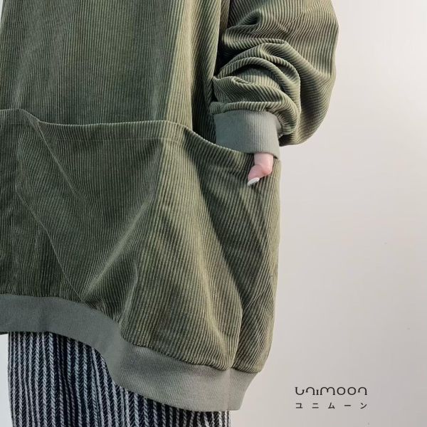 ꜰᴇʙ 𝟮𝟱-𝟱 大口袋燈芯絨落肩Tee 