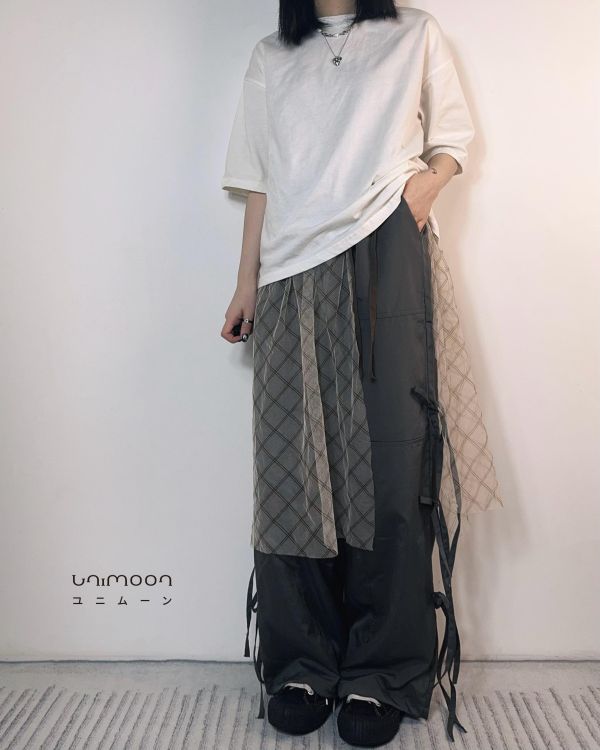 ᴀᴜɢ 𝟮𝟱-𝟭𝟵 綁帶造型街頭工裝褲 