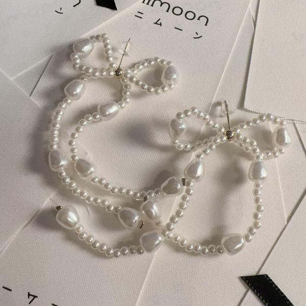 𝗔𝗖𝟮𝟲𝟬𝟱 立體珍珠造型蝴蝶結耳環 