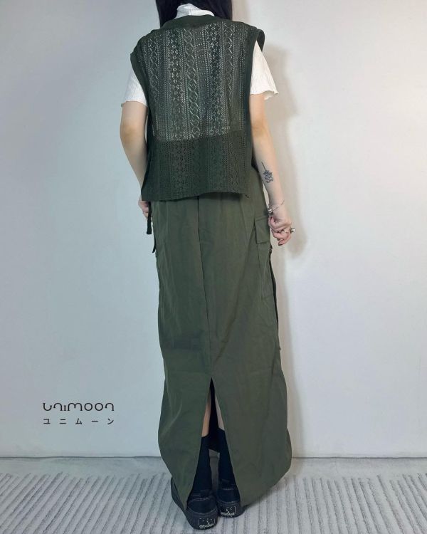 ꜱᴇᴘ 𝟮𝟱-𝟲 森色調鏤空雕花背心 