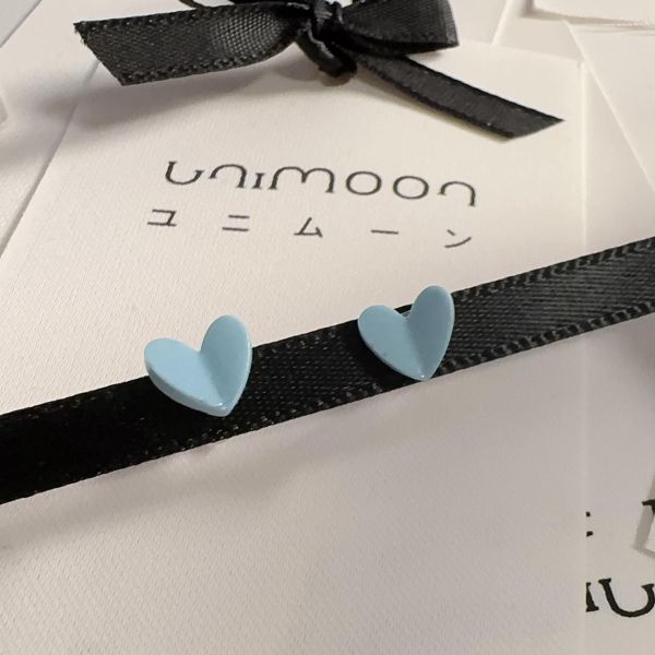 𝗔𝗖𝟮𝟲𝟬𝟮 陶瓷小藍心耳環 