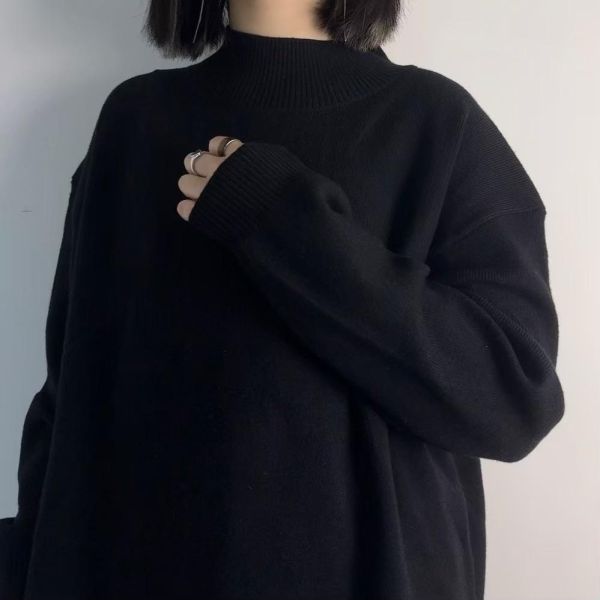 ᴏᴄᴛ 𝟬𝟳 超柔軟側開岔微立領純色毛衣 