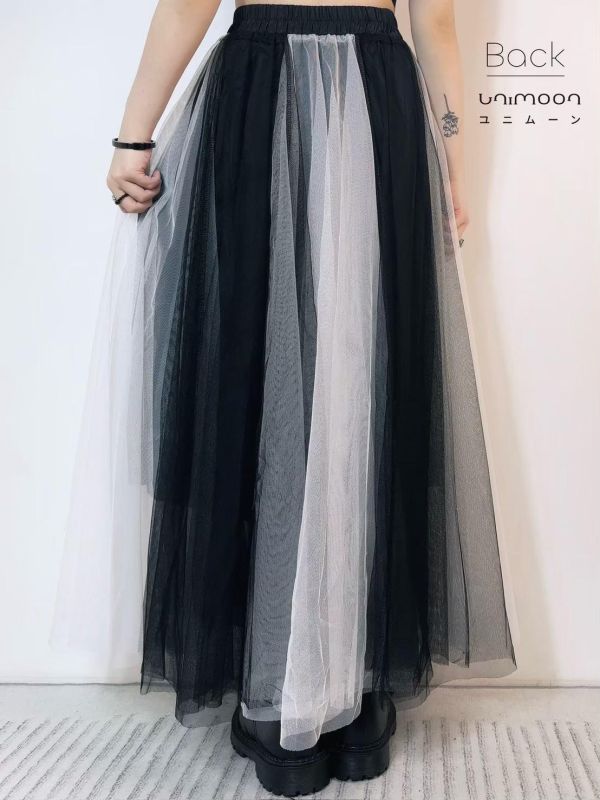 ᴍᴀʏ 𝟮𝟱-𝟵 光影漫步拼色網紗長裙 