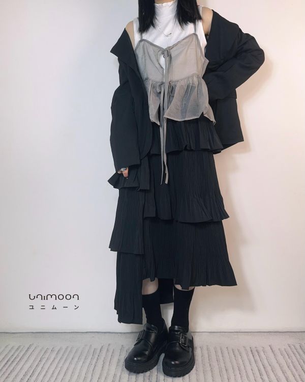 ꜱᴇᴘ 𝟮𝟱-𝟭𝟯不對稱設計款層層魚尾蛋糕裙 