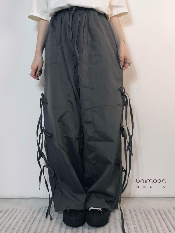 ᴀᴜɢ 𝟮𝟱-𝟭𝟵 綁帶造型街頭工裝褲 