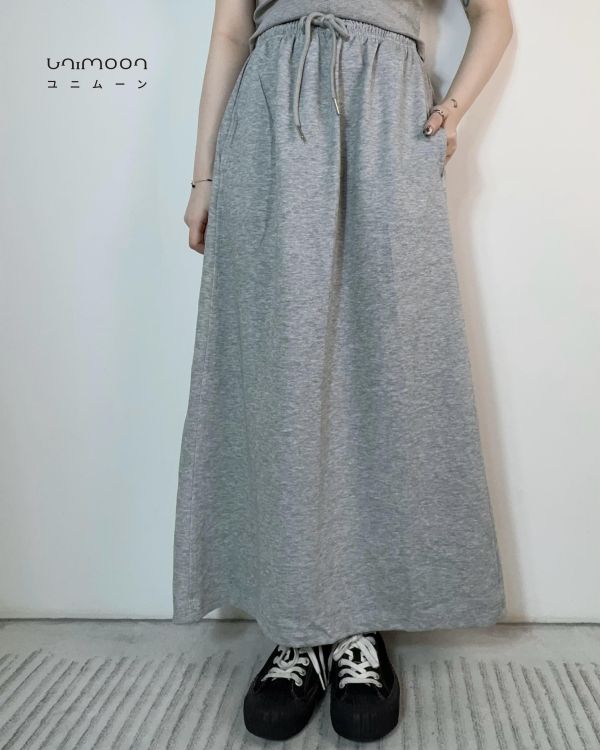 ᴅᴇᴄ 𝟮𝟱-𝟮𝟱 抽繩綁帶棉質長裙 