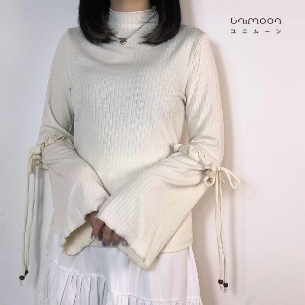 ᴍᴀʏ 𝟮𝟱-𝟴 微甜奶霧綁帶造型上衣 