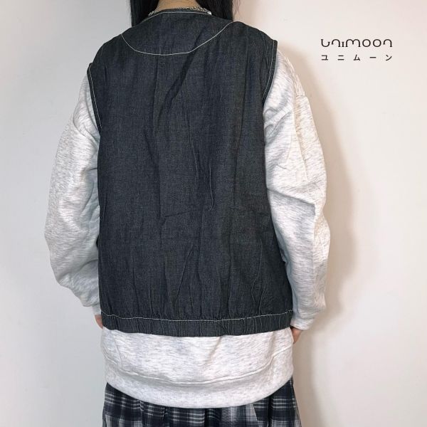 𝟮𝟲𝟭𝟮𝟭 車線設計軟牛仔背心 