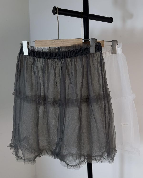 𝟮𝟲𝟰𝟬𝟵 糖霜奶油圈網紗外罩裙簾 