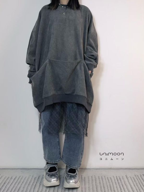 ꜰᴇʙ 𝟮𝟱-𝟱 大口袋燈芯絨落肩Tee 