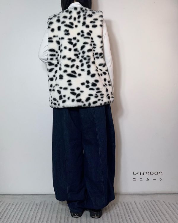 𝟮𝟲𝟮𝟬𝟳 小雪豹毛絨絨無扣背心 