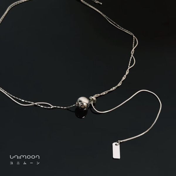 ᴍᴀʏ 𝟮𝟱-𝟭𝟴 ‎‎小圓珠雙層抽拉項鍊 