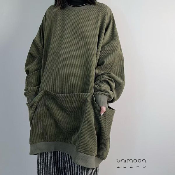 ꜰᴇʙ 𝟮𝟱-𝟱 大口袋燈芯絨落肩Tee 