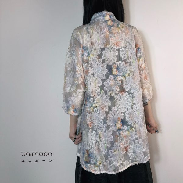 ꜱᴇᴘ 𝟮𝟱-𝟭𝟲 夏日祭典的煙花透膚落肩襯衫 