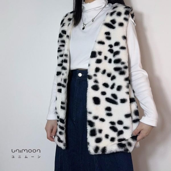 𝟮𝟲𝟮𝟬𝟳 小雪豹毛絨絨無扣背心 