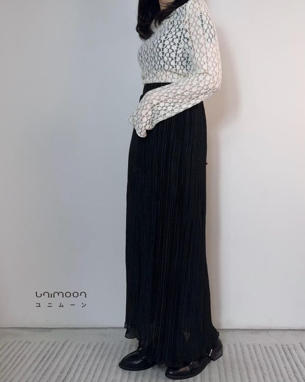 𝟮𝟲𝟰𝟮𝟱 千金小姐細閃捲邊長裙 