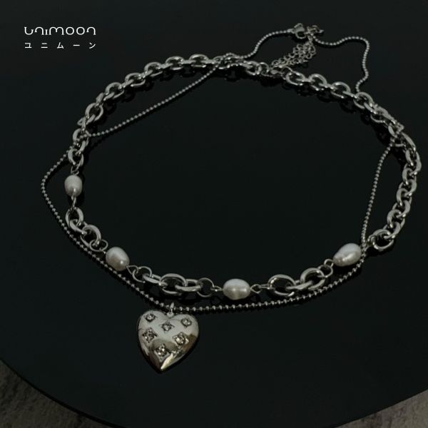 ᴍᴀʀ 𝟮𝟱-𝟳 鎖鏈x愛心雙層鎖骨鏈 