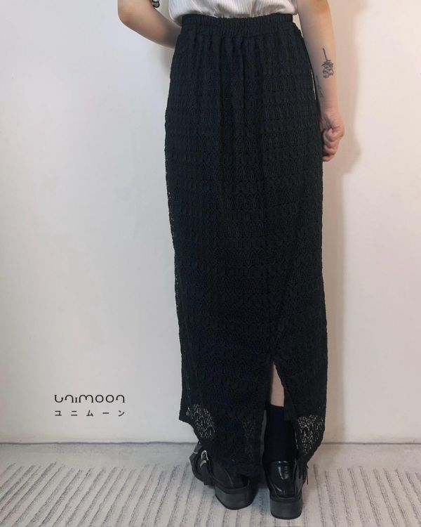 ꜱᴇᴘ 𝟮𝟱-𝟳 夜影刺繡後開衩直筒長裙 