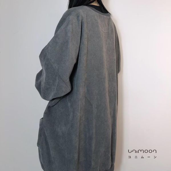 ꜰᴇʙ 𝟮𝟱-𝟱 大口袋燈芯絨落肩Tee 