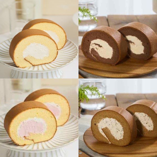 切片生乳捲(原味，咖啡，提拉，草莓） 