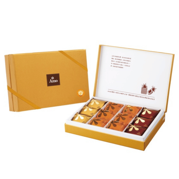 金鳳凰禮盒 鳳梨酥,台灣伴手禮,伴手禮,鳳梨酥禮盒,禮盒,送禮,阿默蛋糕,臺北大學