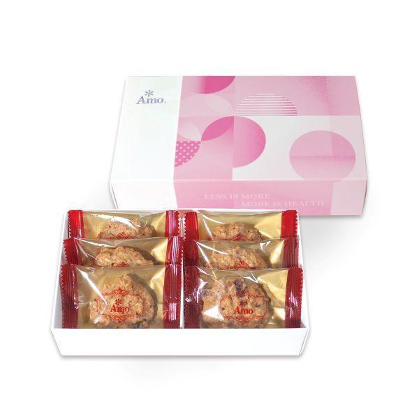 蔓越莓燕麥餅乾6入 阿默蛋糕,阿默餅乾,減糖,健康餅乾,餅乾,禮盒,送禮,會議點心,下午茶,臺北大學