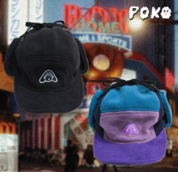 POKO ポコ大王 OUTLINED FEELCE EARFLAP HAT 遮耳帽 