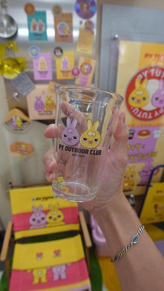 【PY TUTU概念館】兔兔戶外俱樂部玻璃水杯/飲水杯/啤酒杯/咖啡杯 