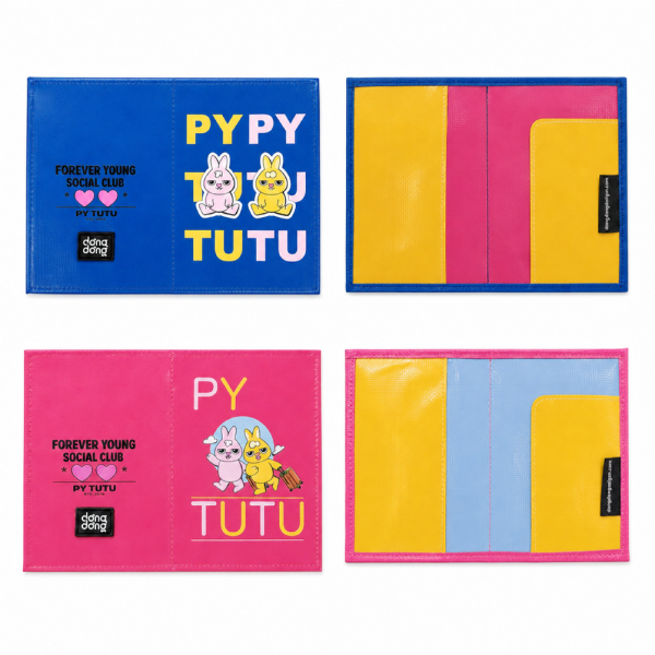 越南【Dong Dong X  PY TUTU 限量護照套】來自越南環保回收帆布製成/防水/抗損/旅行 